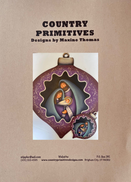 CARTAMODELLO -pattern-“Vintage nativity “ (CON TRADUZIONE IN ITALIANO)by Maxine Thomas Out of the Wood