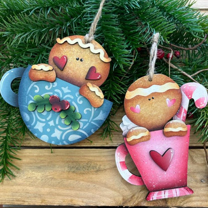 Gingerbread Cocoa ornament Out of the Wood