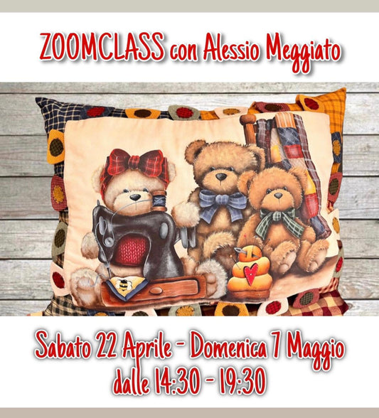 Corso online 22 aprile-7 Maggio  CON ALESSIO  MEGGIATO “Sewing Beary ”( E- pattern compreso) Out of the Wood