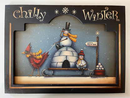 Cornice Chilly winter 8 mm / 6 mm spessore by  Maxine THOMAS Out of the Wood