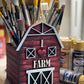 Portapennelli/ brush holder “I love farm” Out of the Wood