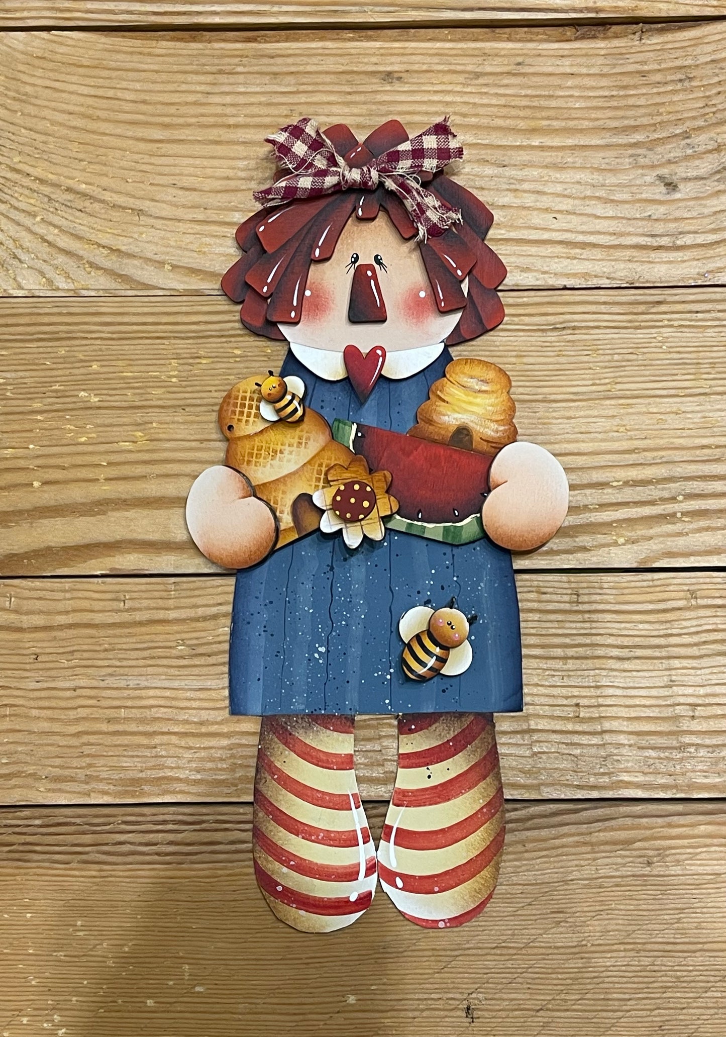 Raggedy  Ann Out of the Wood