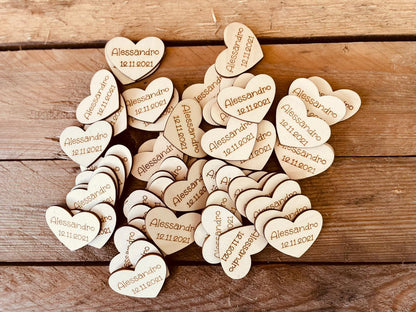 Targhetta cuore personalizzabile - Out of the Wood