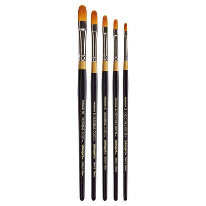 KINGART® Original Gold® 9500 Filbert Series, Premium Golden Taklon Multimedia Artist Brushes, Out of the Wood