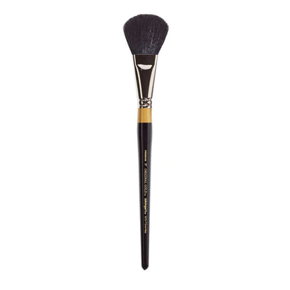 KINGART® Original Gold® 9275 Oval Mop Super Soft Dyed Black Natural Goat Hair Series Premium Multimedia Artist Brushes Out of the Wood